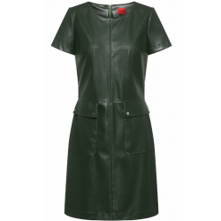 Robe stretch en similicuir