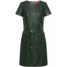 Robe stretch en similicuir