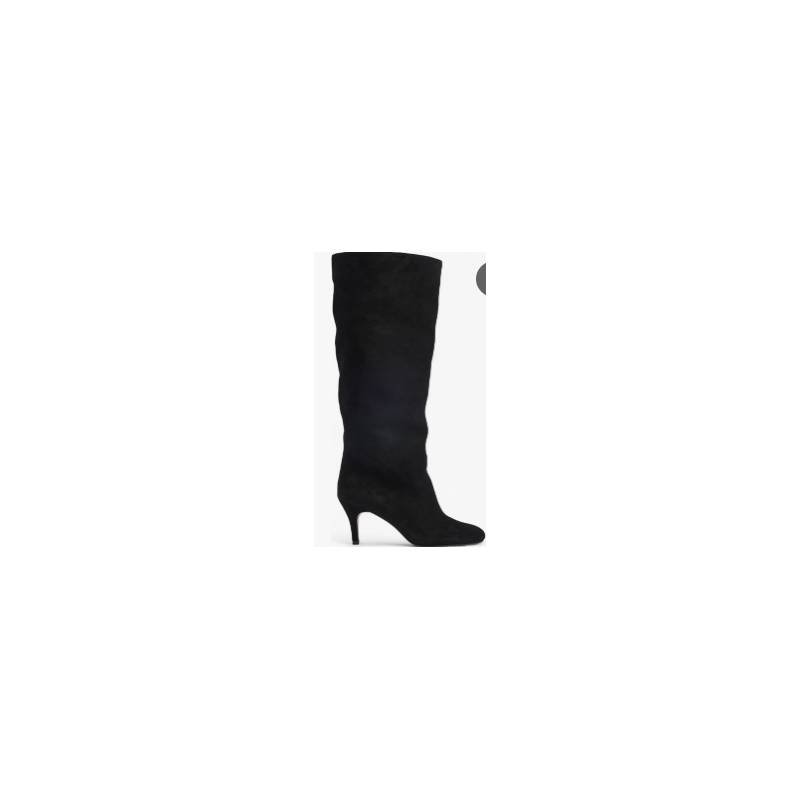Bottes stretch en textile d'aspect daim