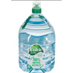 bonbonne d'eau volvic 8l avec un système de fontaine