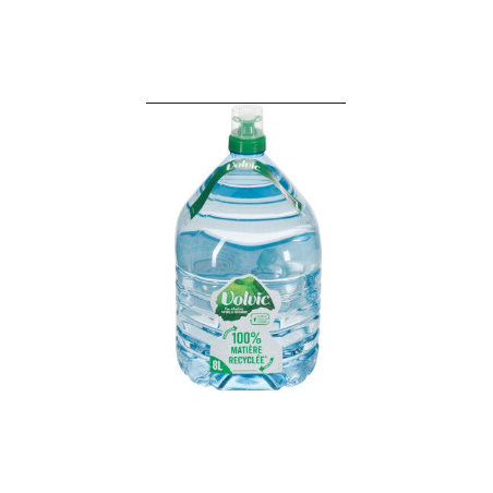 bonbonne d'eau volvic 8l avec un système de fontaine